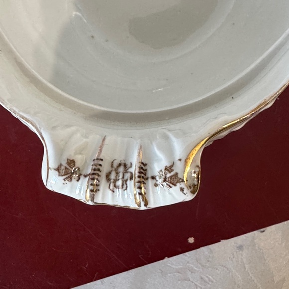 Rare Antique Celia Brown White  Vegetable Tureen  2 Pc. Ceramic Tureen with Lid - Picture 6 of 10